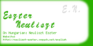 eszter neuliszt business card